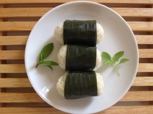 Lemper on the plate